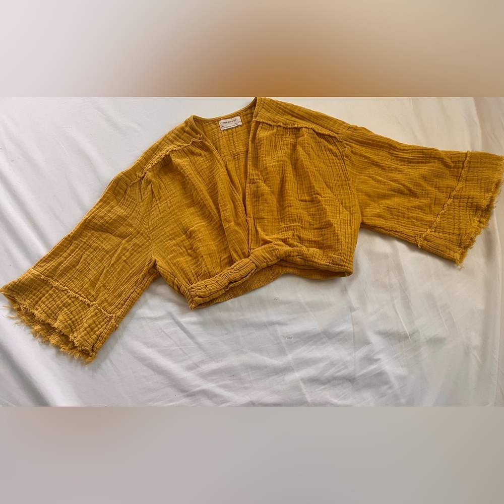 Urban Outfitters Golden Textured Top